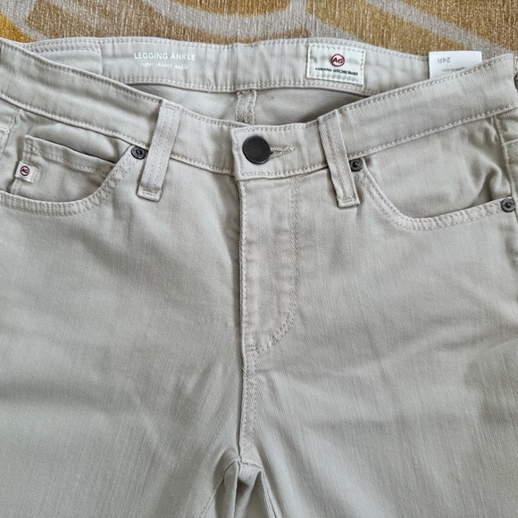 AG Super Skinny Legging Ankle size 24 in light khaki - Picture 2 of 6